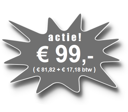 Actie 99 euro
